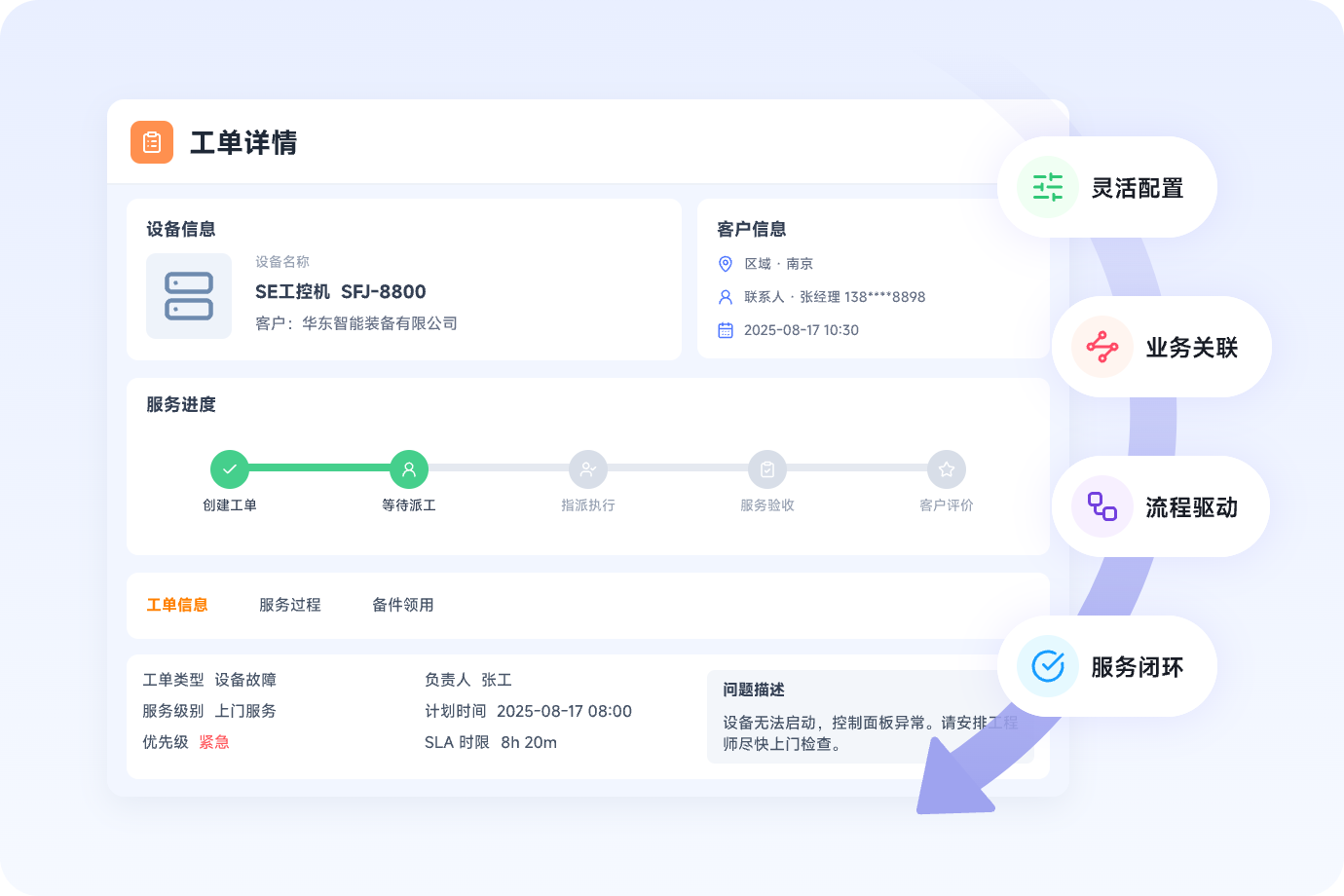 工单管理流程界面