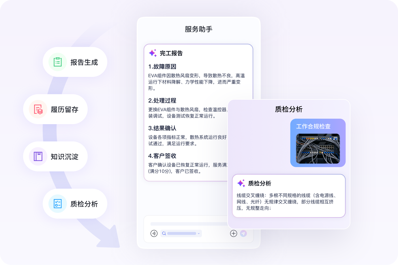 完工报告生成界面